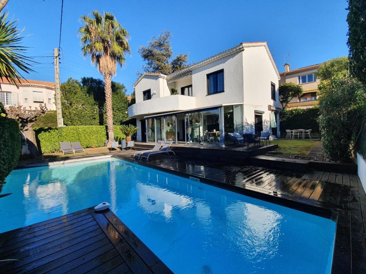 Villa Bel Air Cannes - 240M2 - Freshly Completely Renovated - Beach - Pool - No Party Allowed - No Bachelor-Ette Stay Bagian luar foto